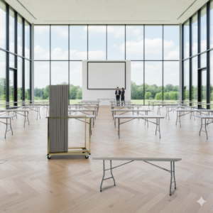 21 Maxchief XL180 Vintage klappbord inkludert bordvogn