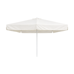 AD Parasol 3x3m m/frise - Hvit