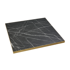 Black Pietro Grigio bordplade firkantet Lamidur - 70x70 cm