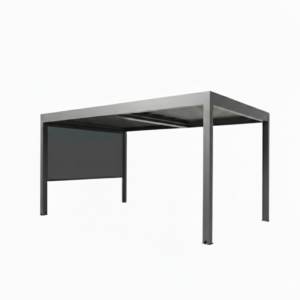 Sidevæg til 4m Pergola - Grå