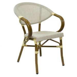 Paris 2 - Caféstol m. armlæn - Beige