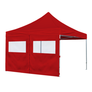 StandUp 2-delt side m/vindu 4m - Rød