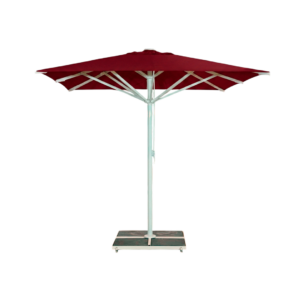 Kjempepaviljong 3x3m komplett uten frise - Hvit stativ - Hvitt rødt