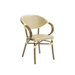 Paris - Caféstol m. armlene - Flettet MODEL 2025 - Brun-beige