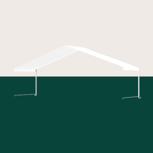 Utvid.fag 12x3m 2,2 m 4-felts - Hvit