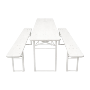 Brau Bord/benk sett 220x50 cm - Hvit