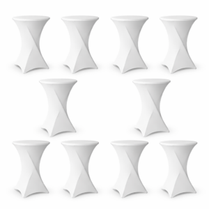 Stretchduk til ståbord 10-pak - Hvit