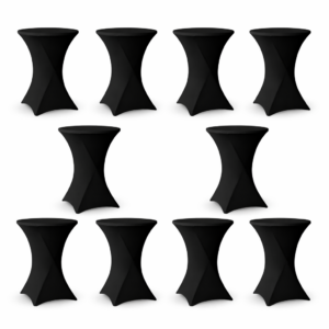 Stretchduk til ståbord 10-pack - Sort