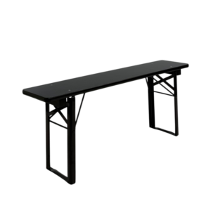 Standard balkon bænk 25×120 cm - Sort