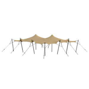 Stretch tent 9x9m - SAND - komplet - Sand