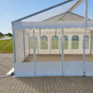 Side 2,2m hvid - lyn/dør - panorama, hvid PVC