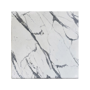 Carrara marmorlook bordplade firkantet - 60x60cm