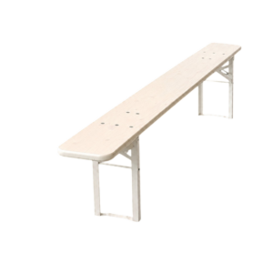 Brau Bænk 220x25 cm - Hvid