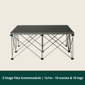 Z-Stage Flex Scenemodul | 1x1m - 10 scener og 10 ben