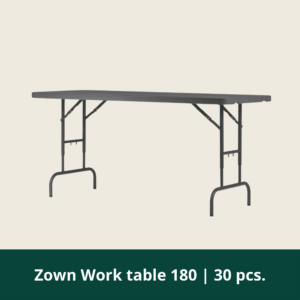 Zown Arbeidsbord 180 | 30 stk.